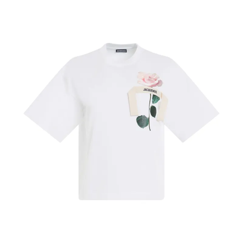 Rose T-shirt in White sold by MARAIS