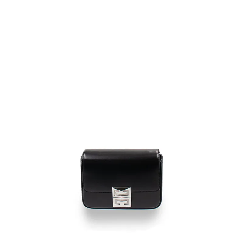 Small 4G Xbody Bag in Box Leather in Black sold by MARAIS