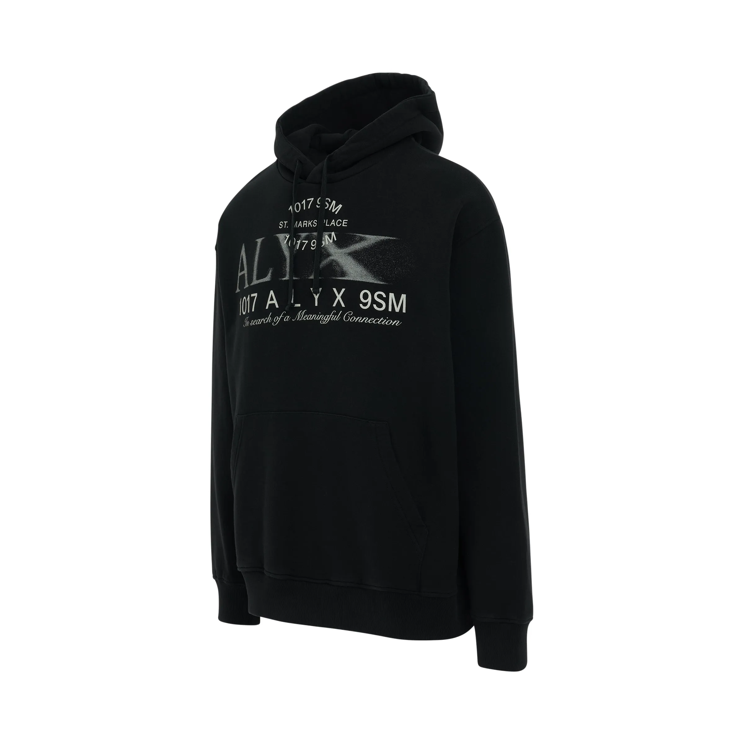 Printed Logo Treated Hoodie in Black sold by MARAIS product image thumbnail 2