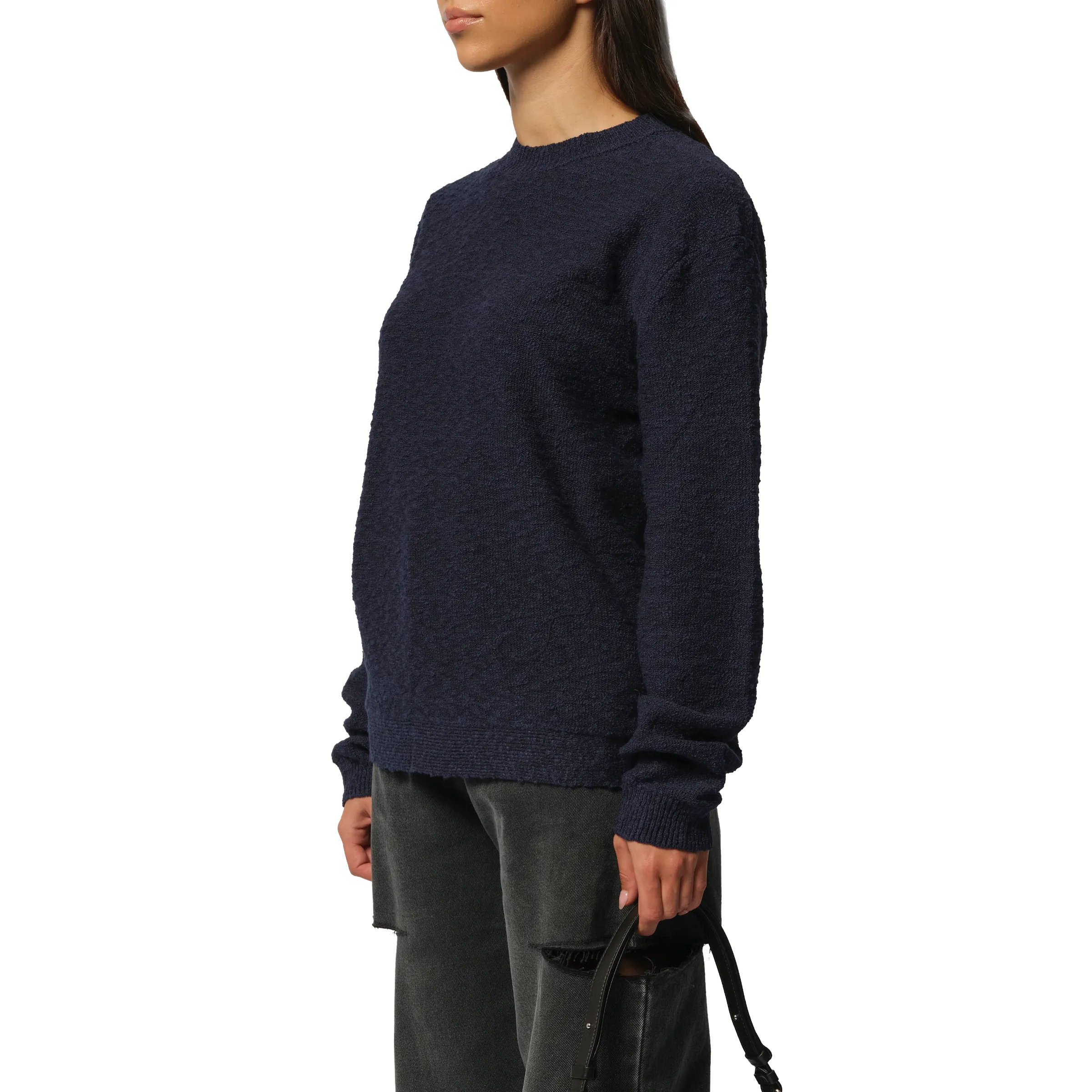 Boucle Sweater in Blue sold by MARAIS product image thumbnail 5