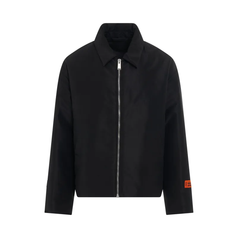 Ex-Rat Nylon Security Jacket in Black sold by MARAIS