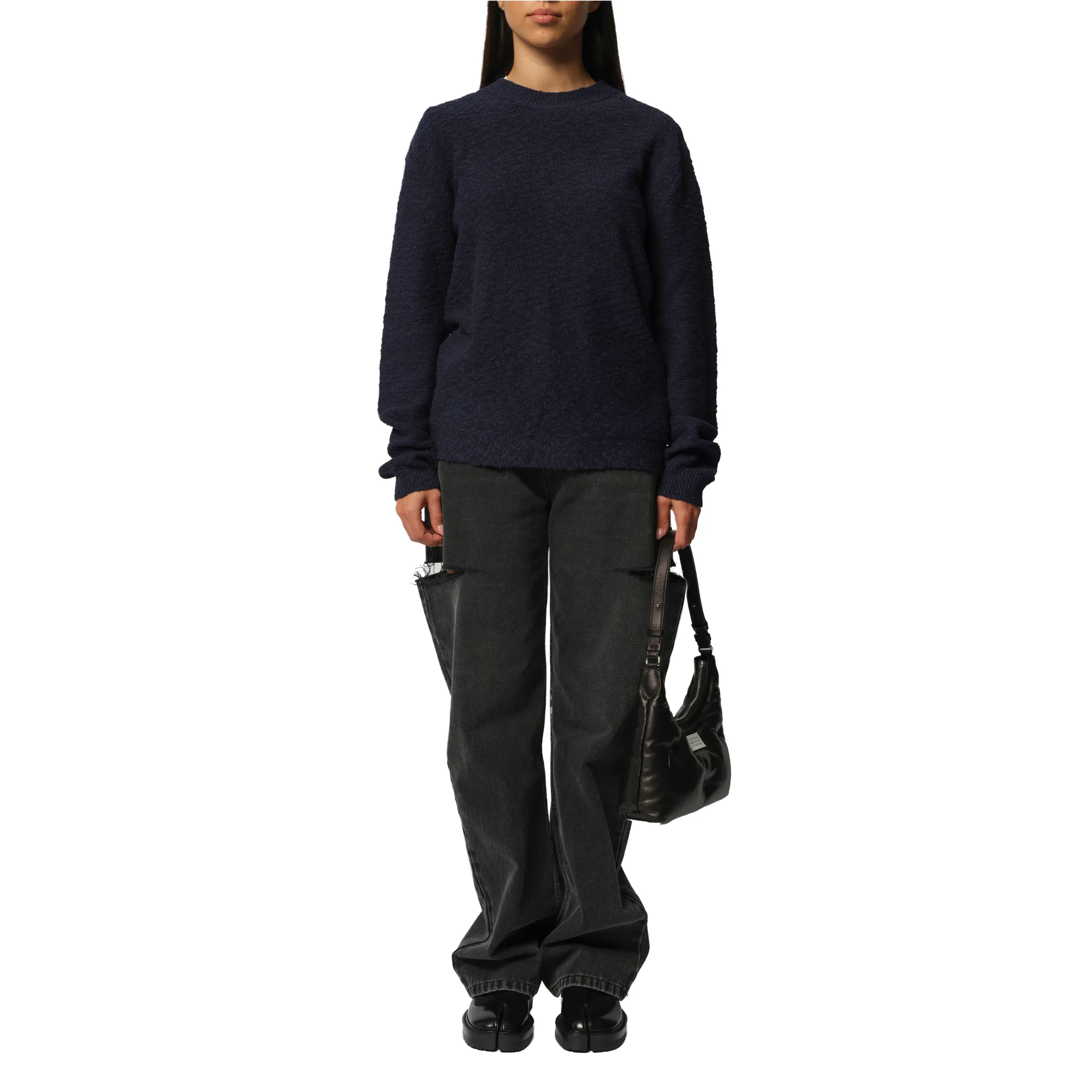 Boucle Sweater in Blue sold by MARAIS product image thumbnail 4
