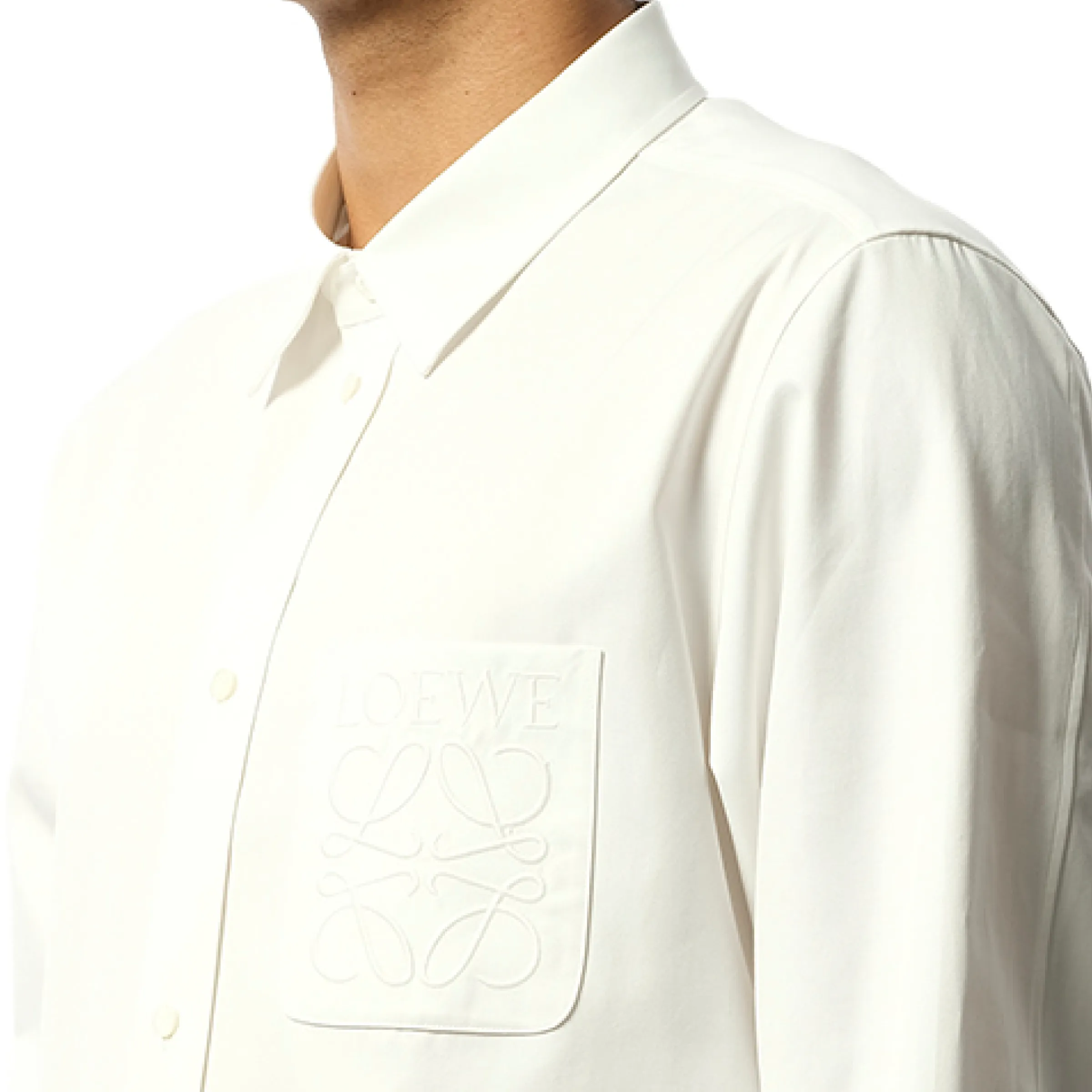 Anagram on Pocket Shirt in White sold by MARAIS product image thumbnail 3
