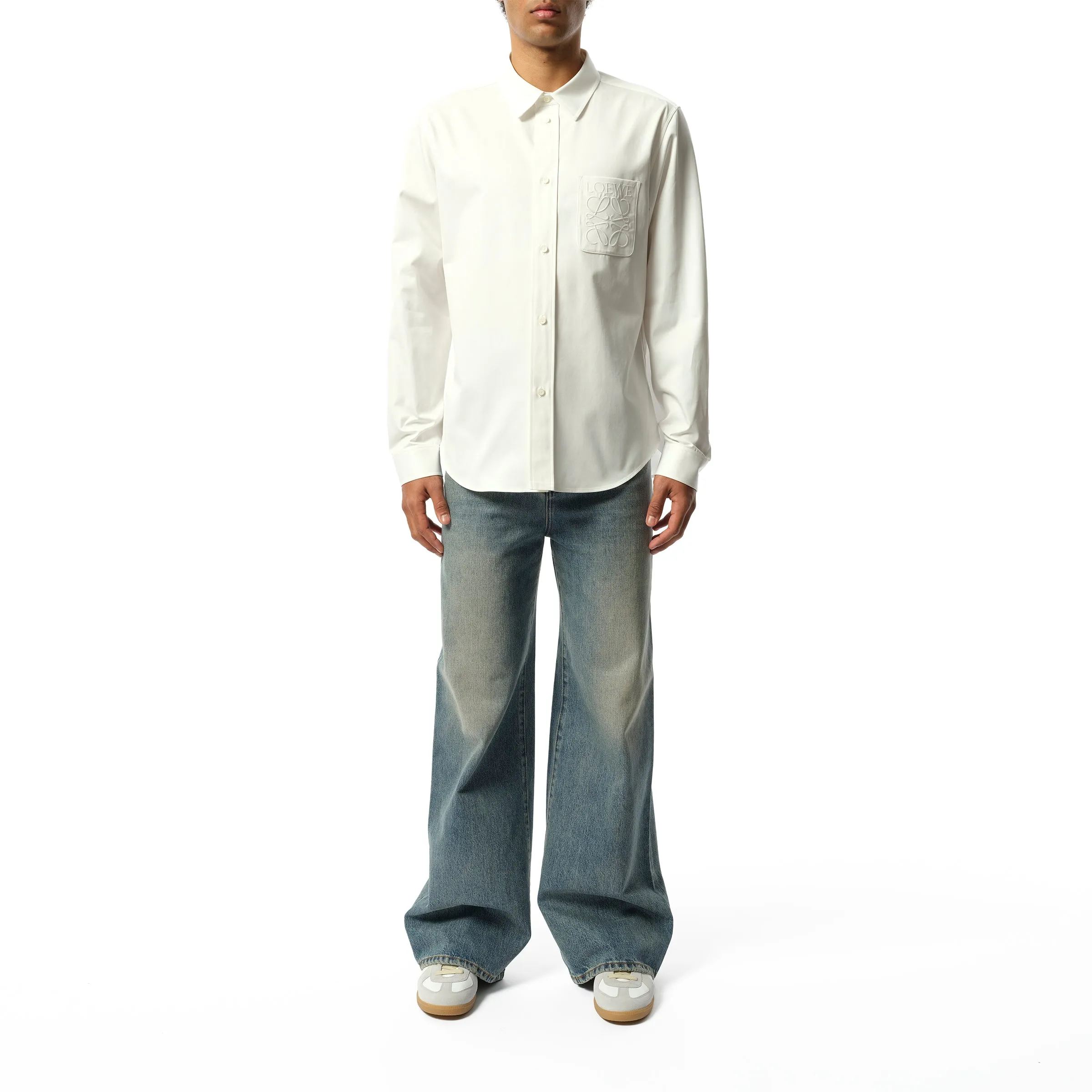 Anagram on Pocket Shirt in White sold by MARAIS product image thumbnail 4