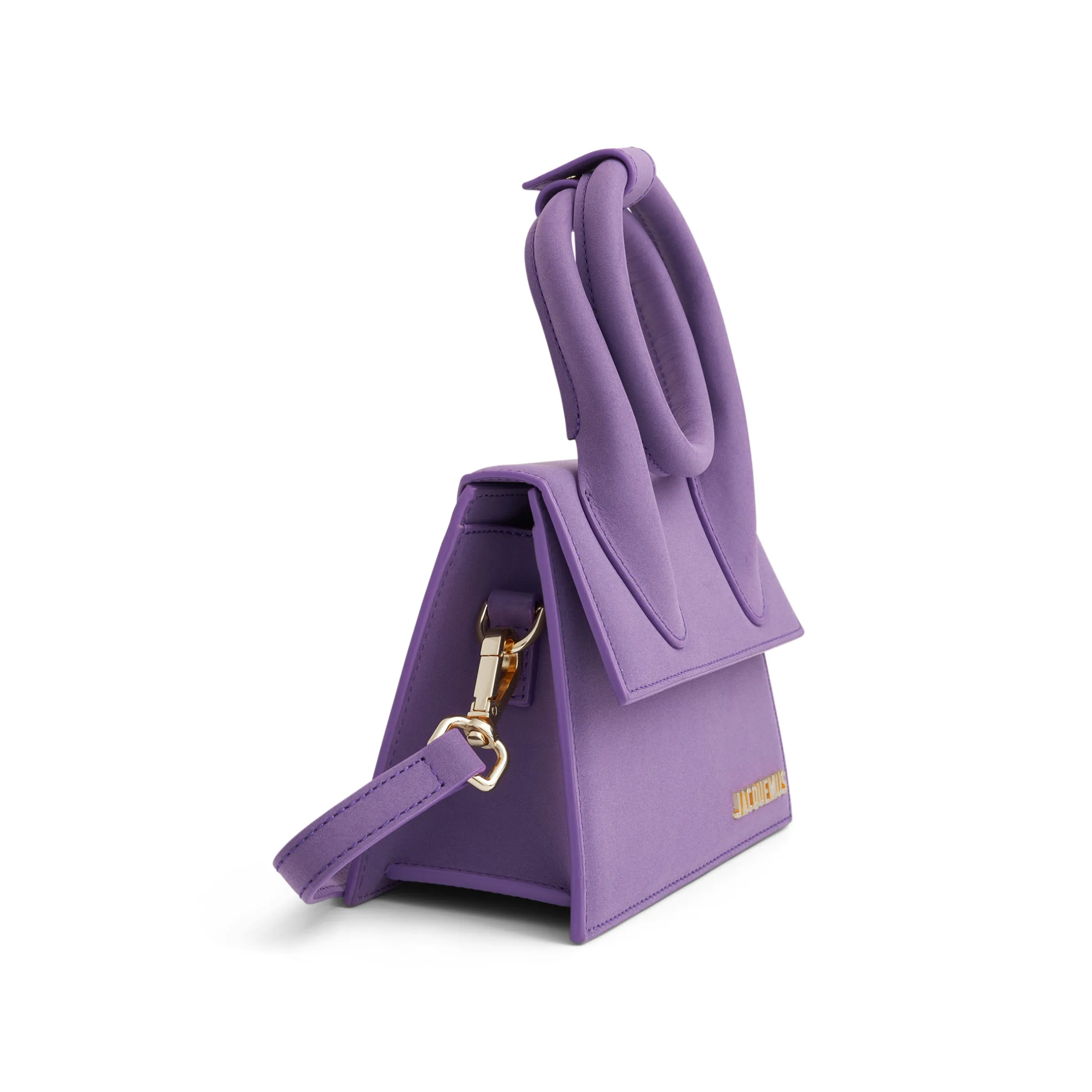 Le Chiquito Noeud Leather Bag in Purple sold by MARAIS product image thumbnail 2