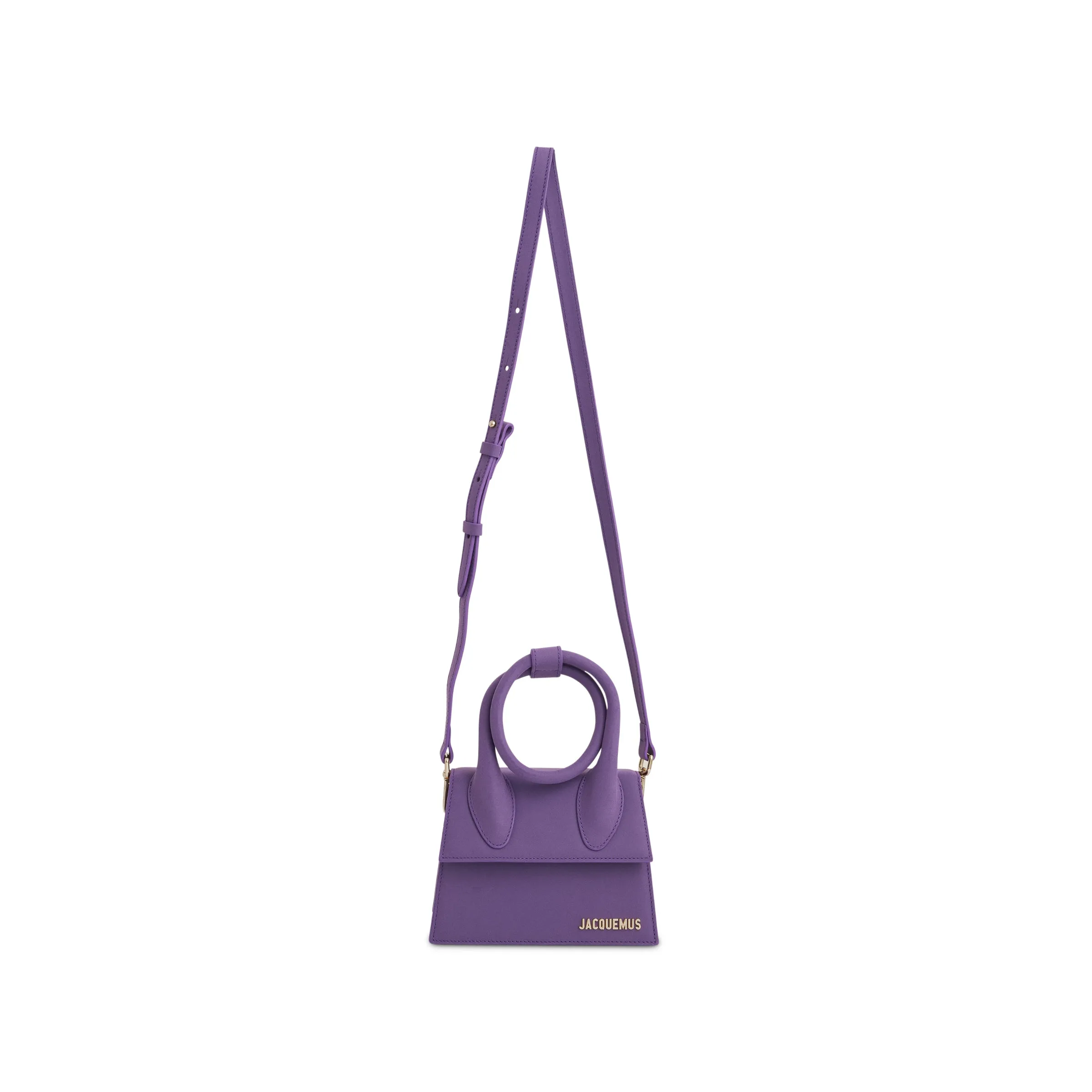 Le Chiquito Noeud Leather Bag in Purple sold by MARAIS product image thumbnail 5