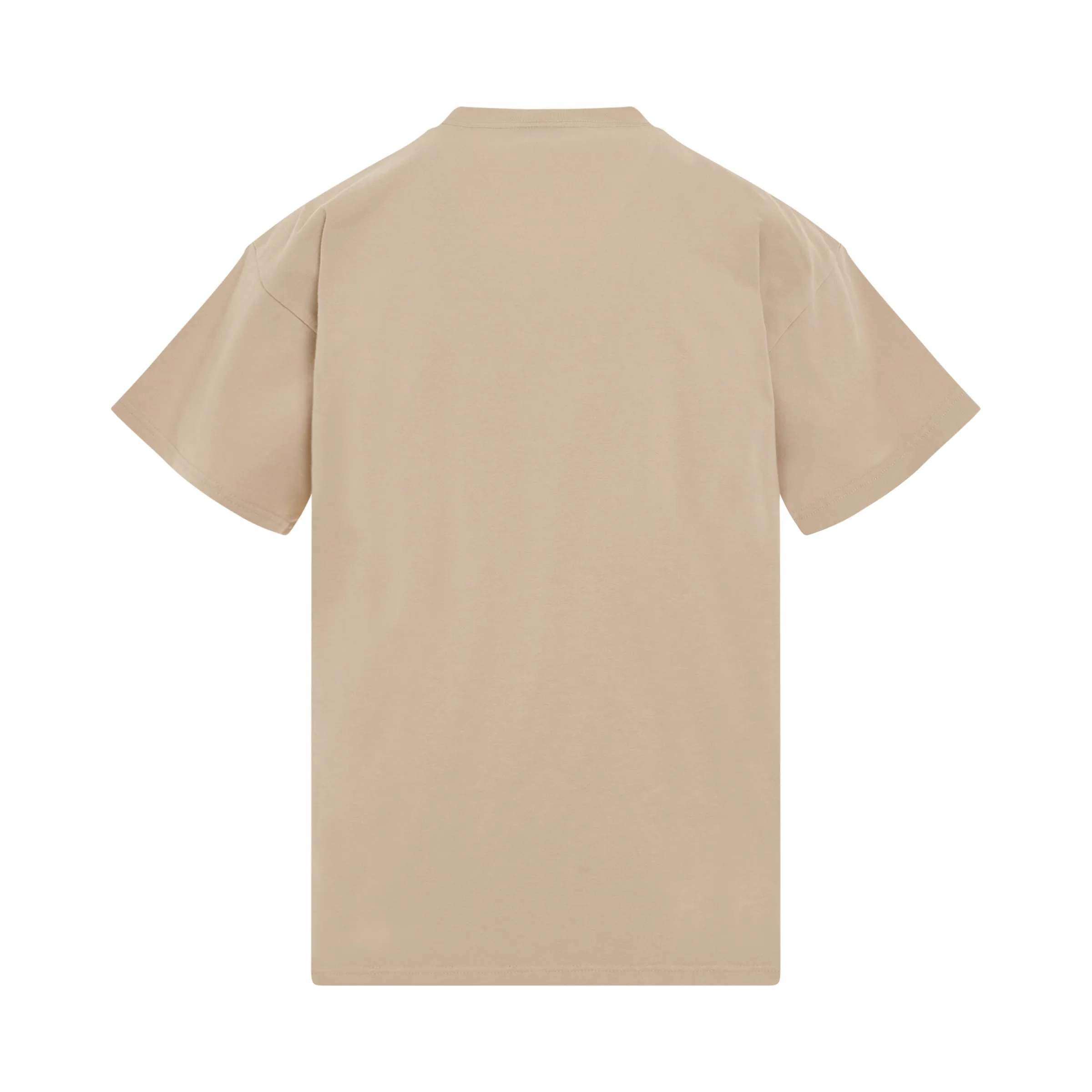 Logo Printed Crewneck T-shirt in Beige/Black sold by MARAIS product image thumbnail 4
