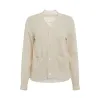 Wool Knit Cardigan in Off White sold by MARAIS