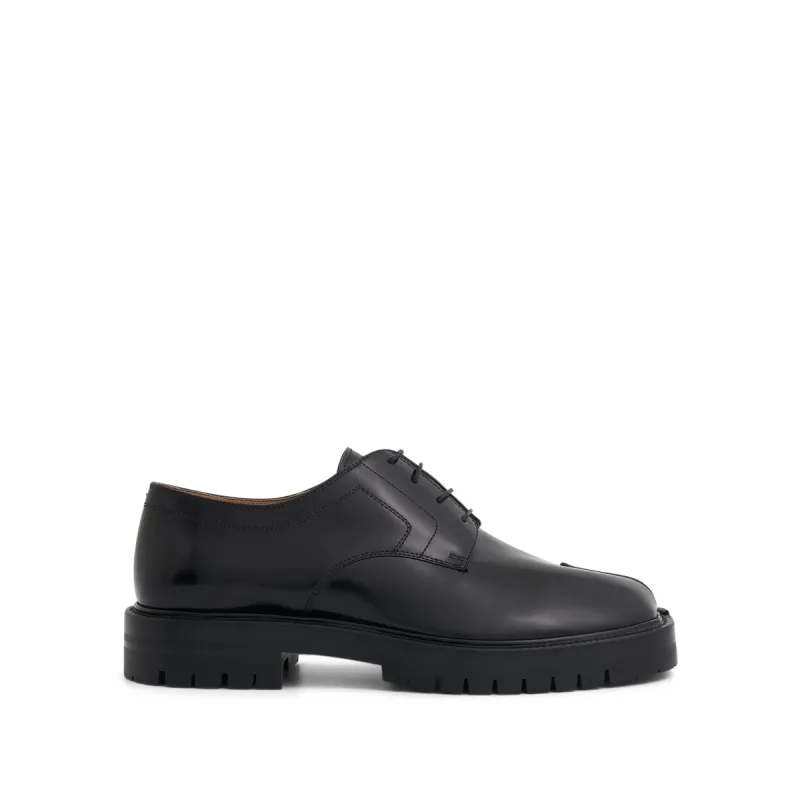 Tabi Lace-Ups Chunky Sole in Black sold by MARAIS
