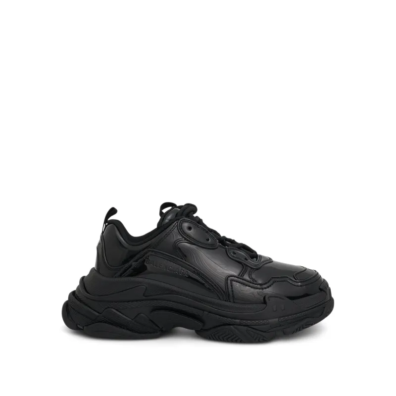 Triple S Rubber Sneaker in Black sold by MARAIS