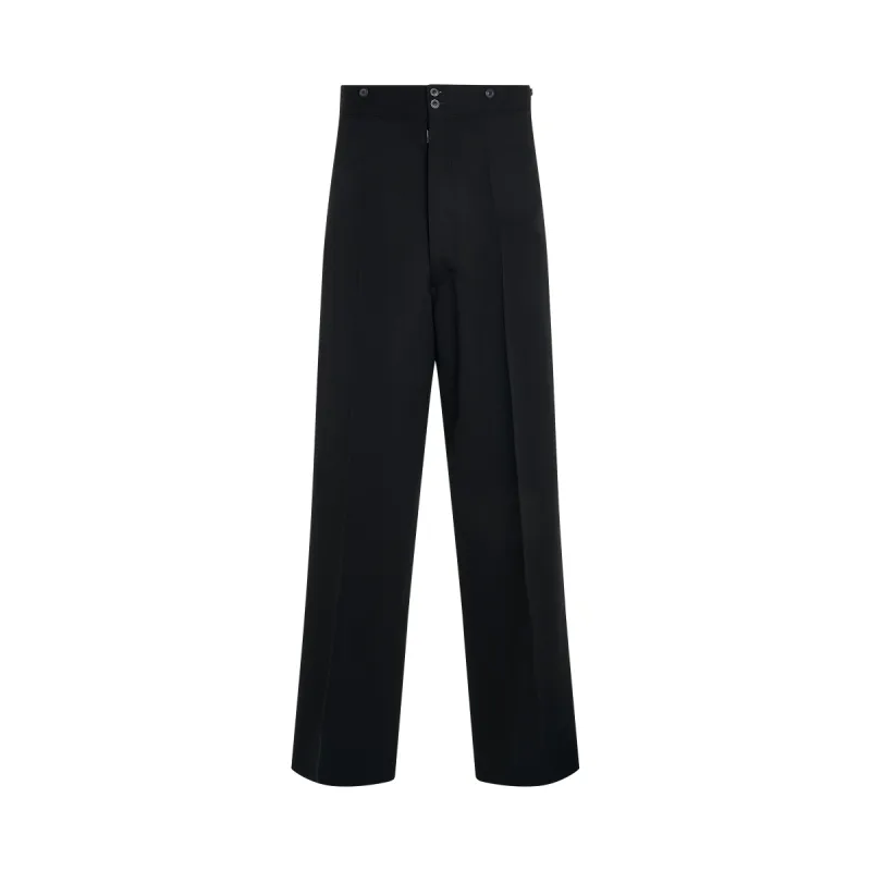 Classic Wool Pants in Black sold by MARAIS