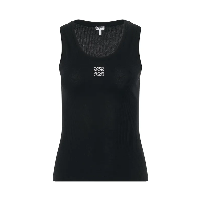 Anagram Tank Top in Black sold by MARAIS