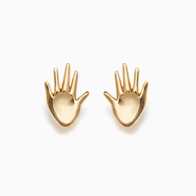 14k Mini Dalí Studs made by AGMES