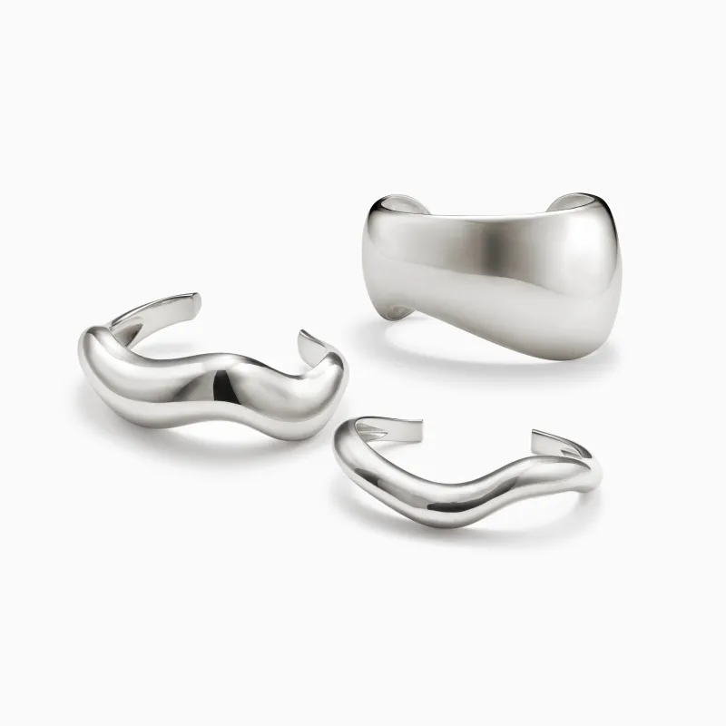 Medium Astrid + Large Astrid + Jean Cuff Set sold by AGMES