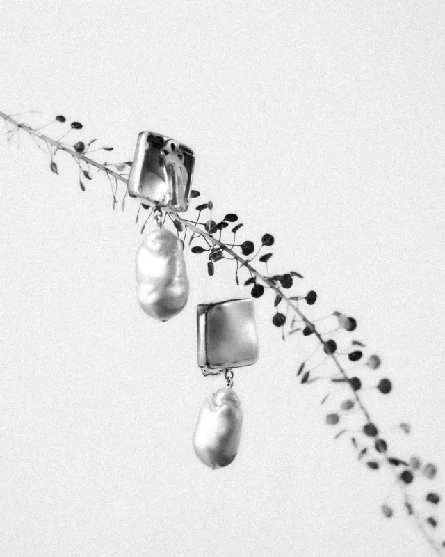 Baroque Luca Earrings (Clip-On) made by AGMES