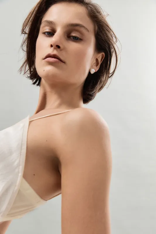 Baroque Pearl Studs made by AGMES