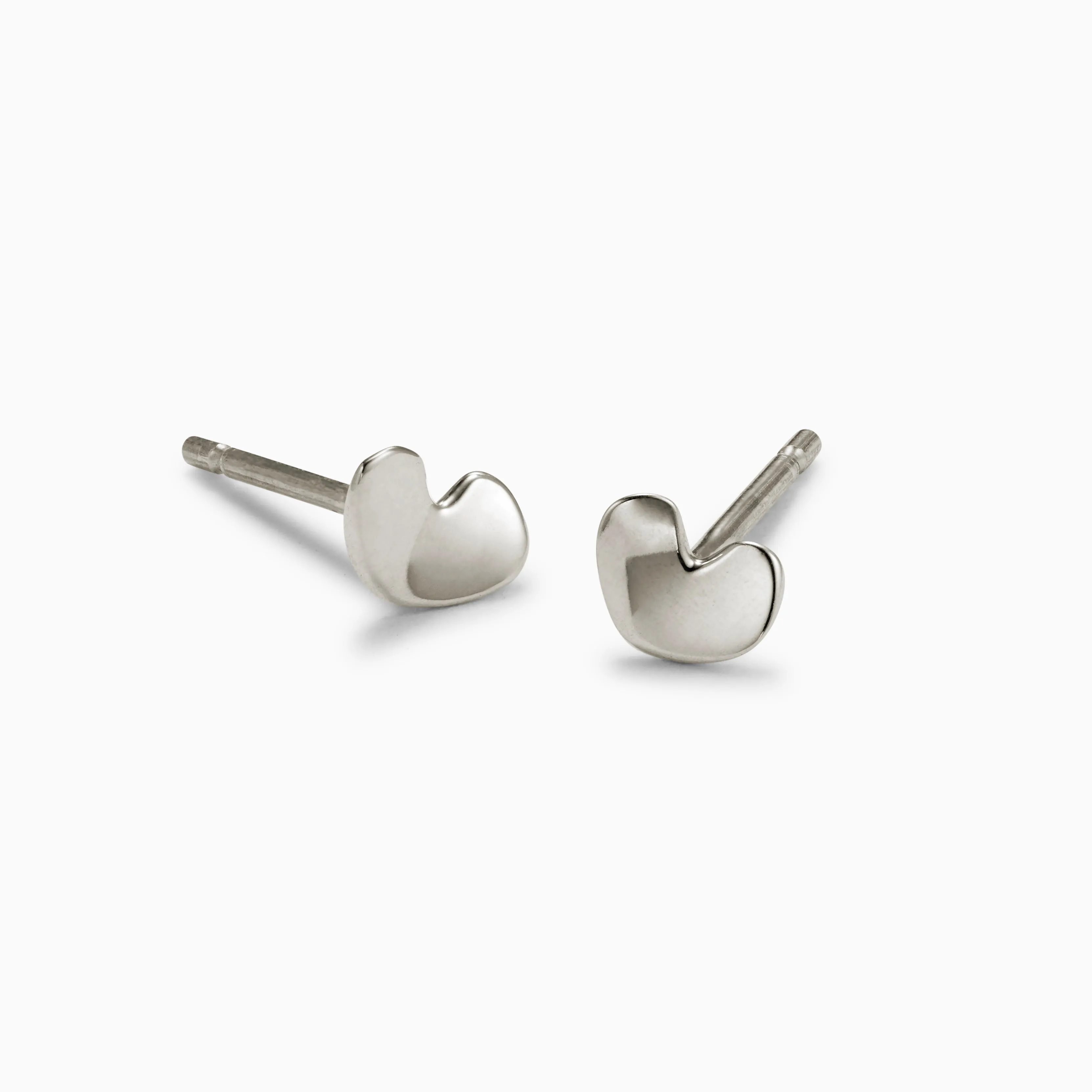 Mini Sculpted Heart Studs sold by AGMES