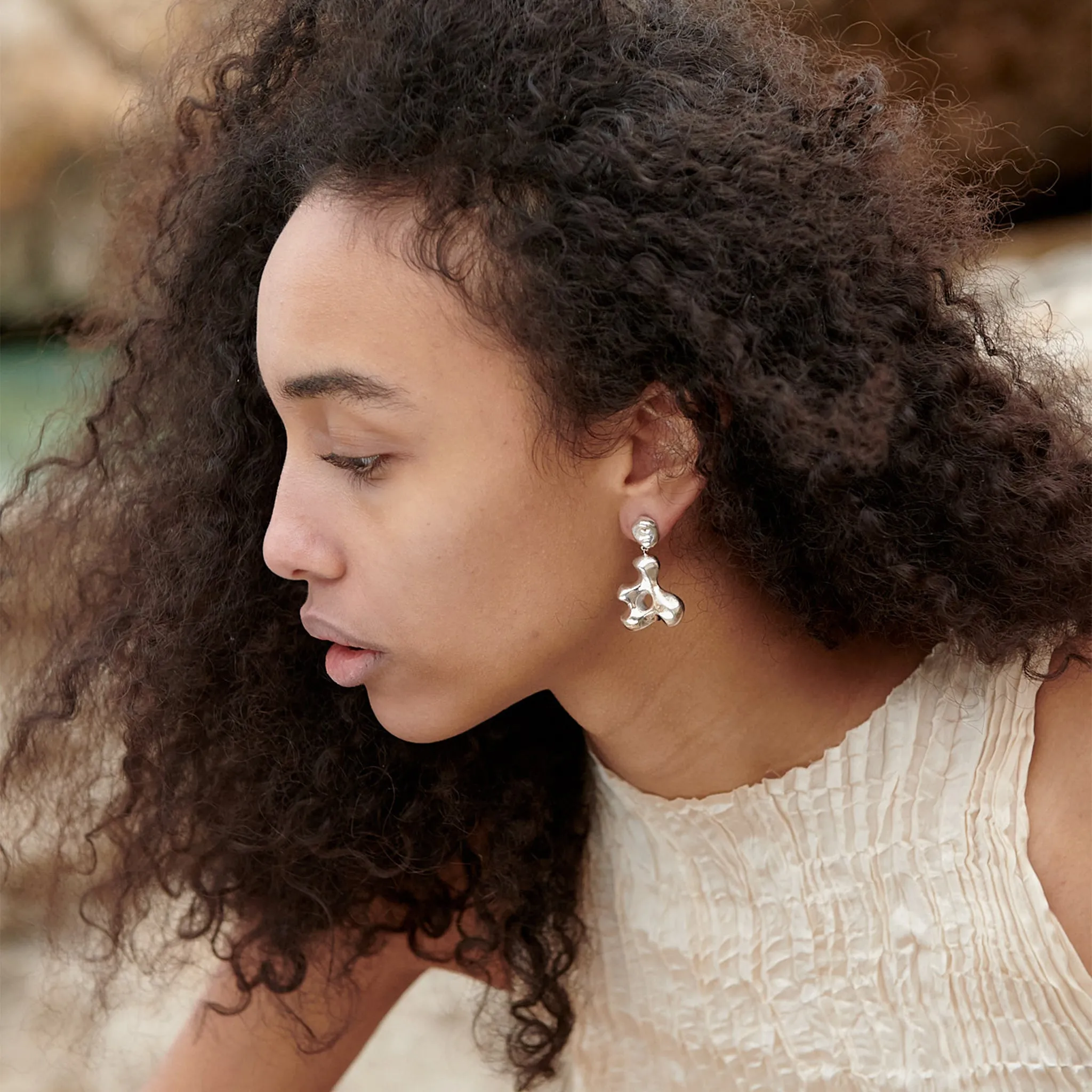 Simone Earrings sold by AGMES product image thumbnail 5