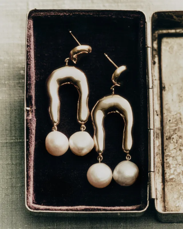 Small Imogene Earrings made by AGMES