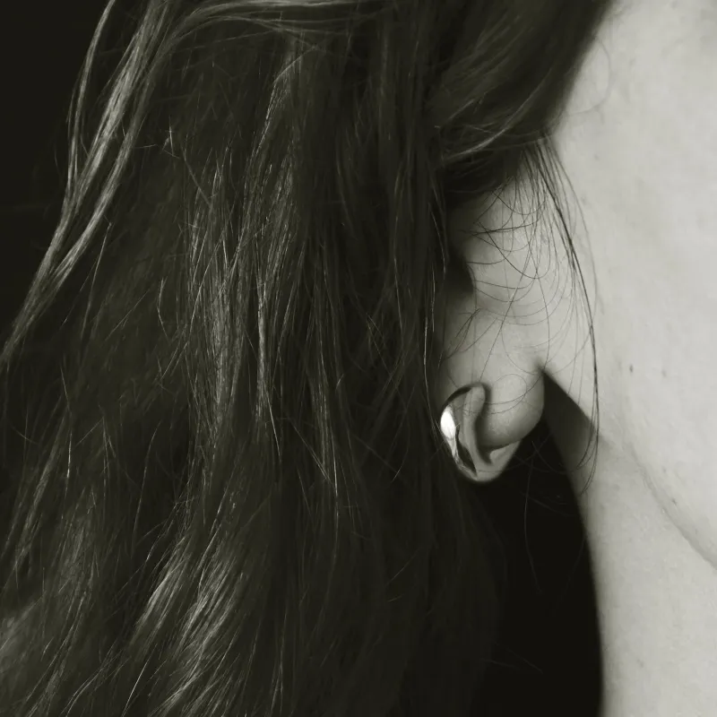 Small Dahlia Hoops made by AGMES