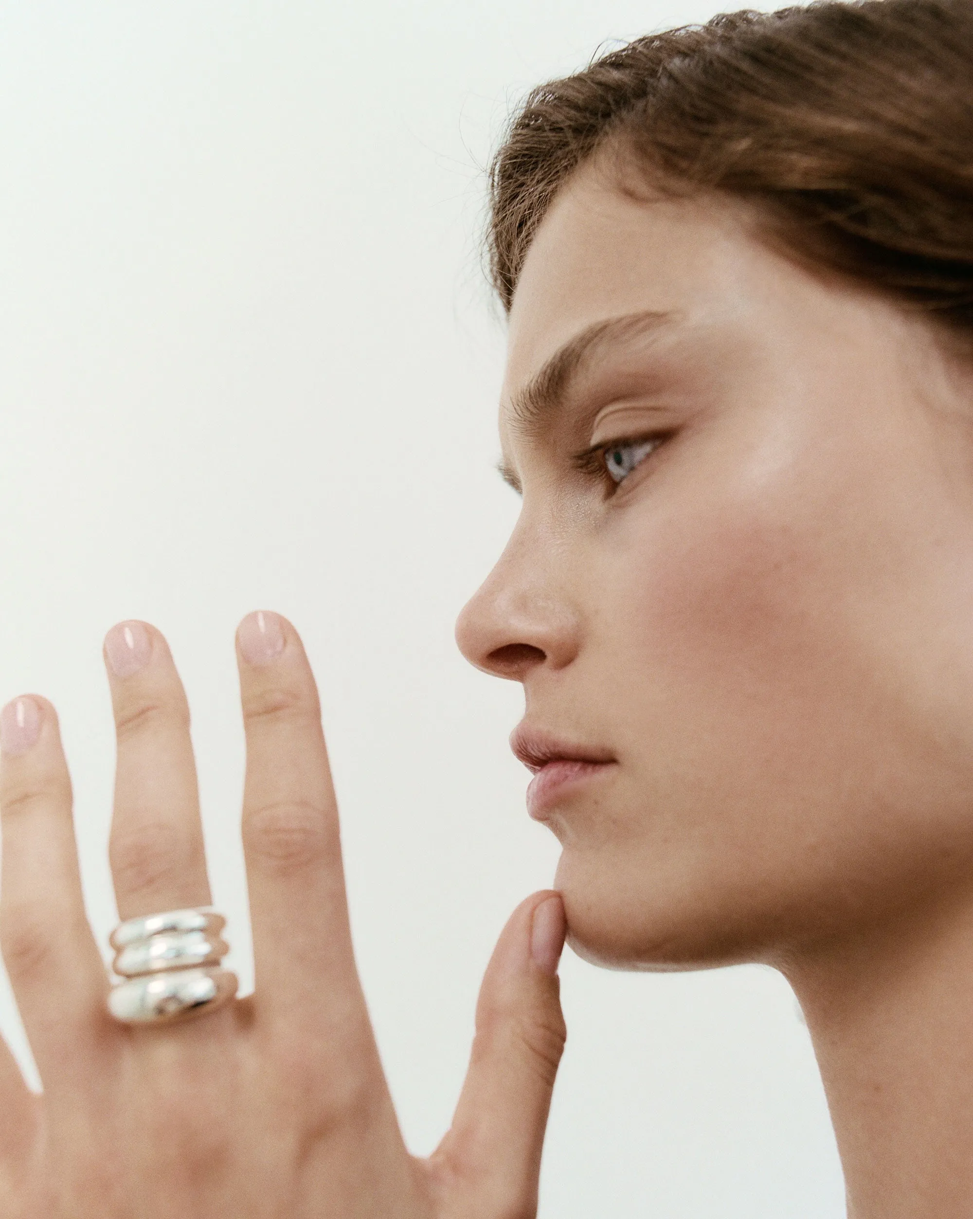 Domed Ridge Ring Set sold by AGMES product image thumbnail 2