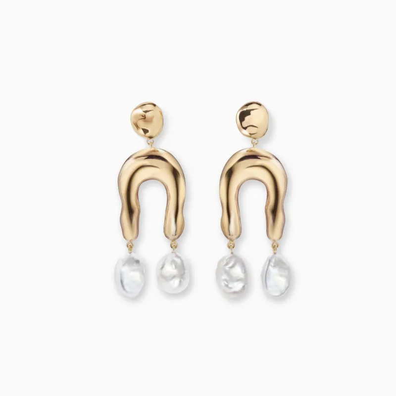 Small Imogene Earrings (Clip-On) made by AGMES