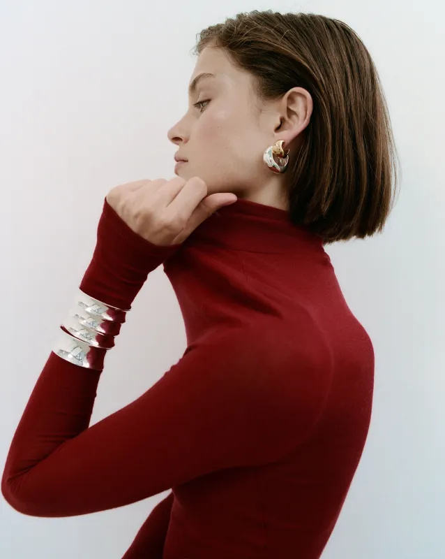 Medium Celia Hoops - Clip-On [Experiment] made by AGMES