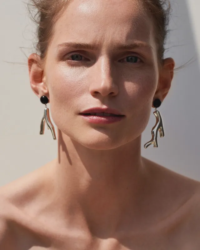 Coral Earrings - Onyx [Archive] made by AGMES