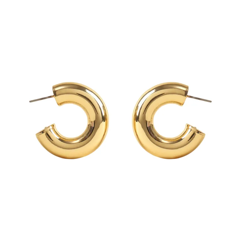 Emma Gold Hoop Earrings sold by Mignonne Gavigan