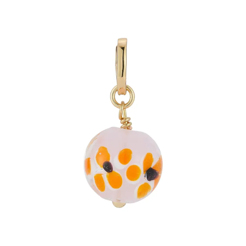 Glass Flower Charm sold by Mignonne Gavigan