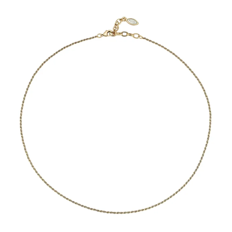 Rope Chain Necklace Antique Gold sold by Mignonne Gavigan