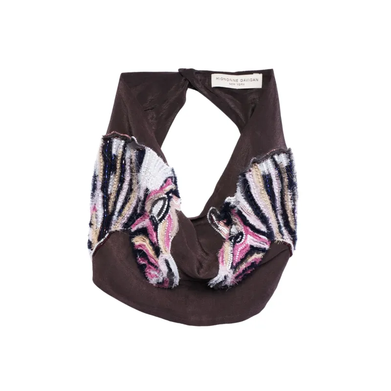 Zebra Scarf Necklace sold by Mignonne Gavigan