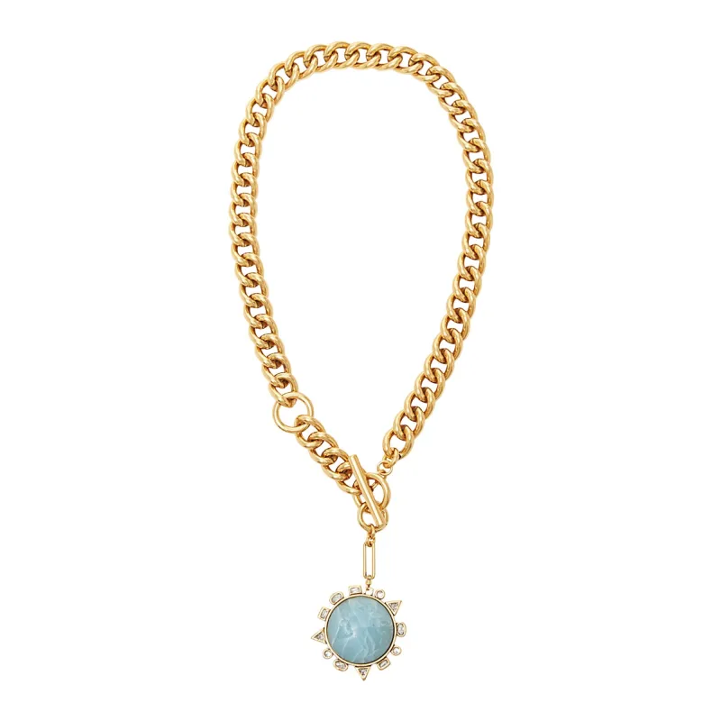 Odyssey Necklace Blue Gold sold by Mignonne Gavigan