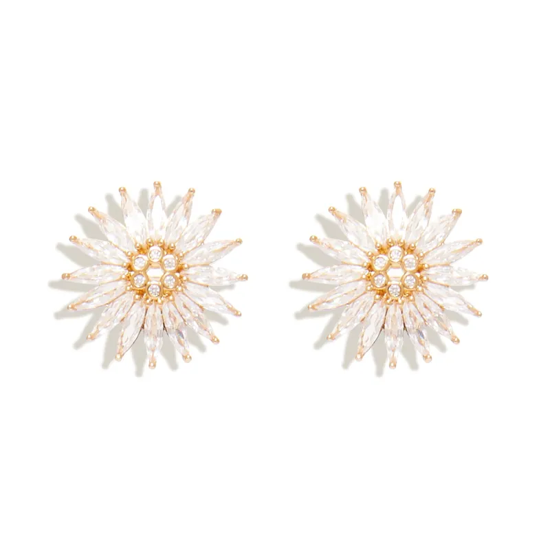 Crystal Madeline Stud Earrings sold by Mignonne Gavigan