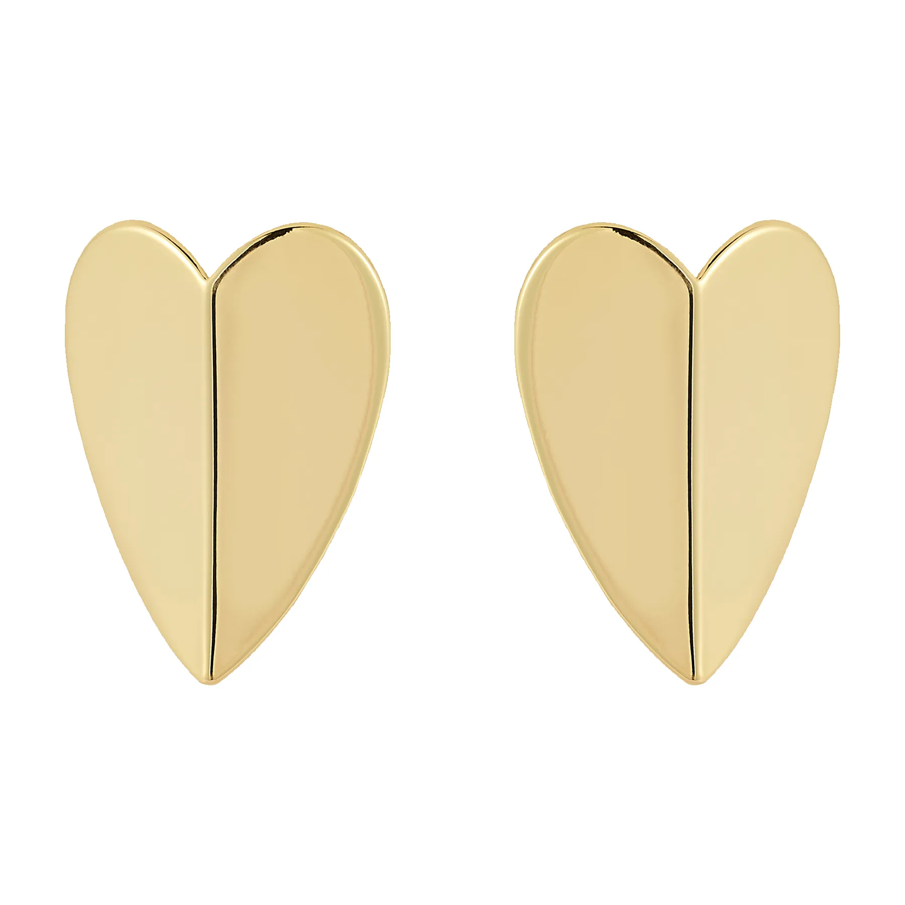 Origami Heart Studs sold by Mignonne Gavigan