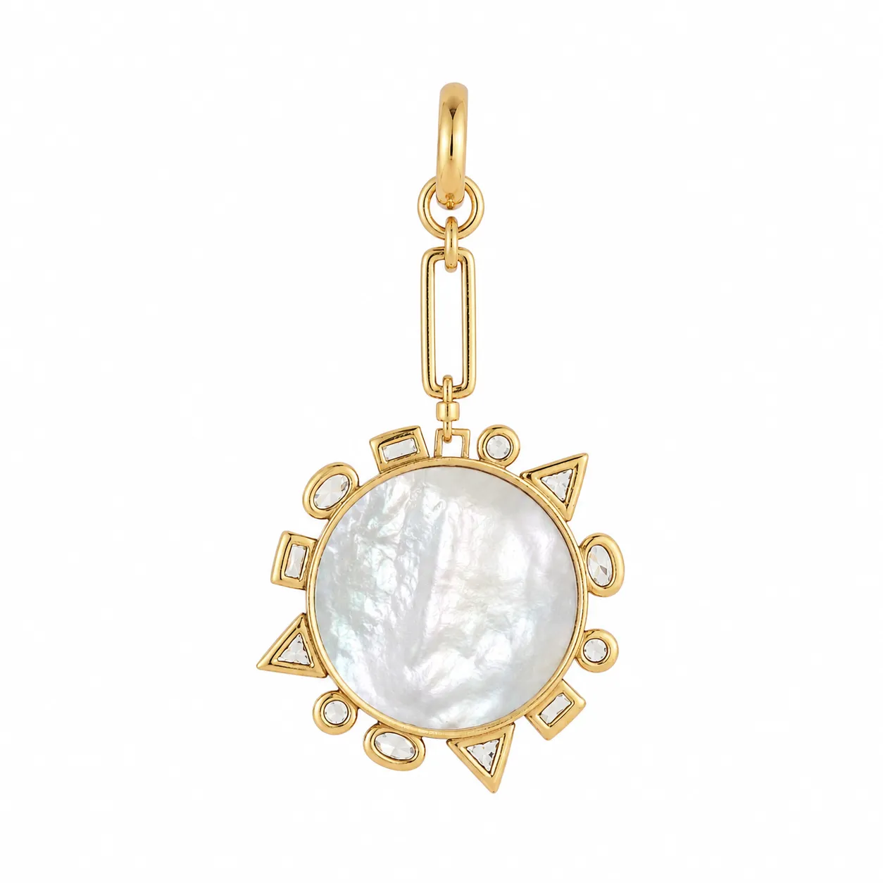 Semi Precious Mother of Pearl Odyssey Charm sold by Mignonne Gavigan