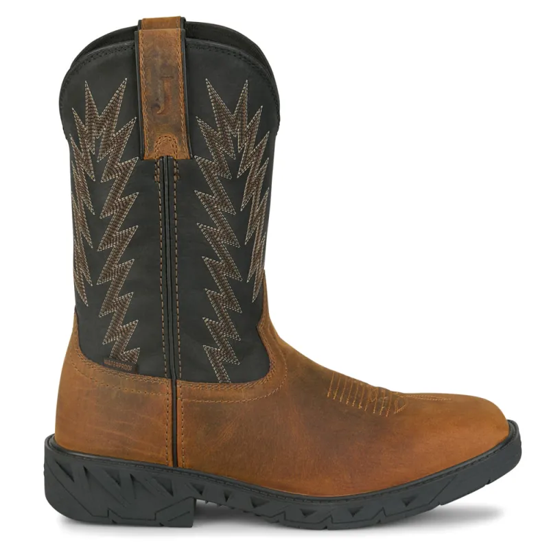 Taskmaster 11 Inch Waterproof Steel Toe Work Boots made by Justin Boots