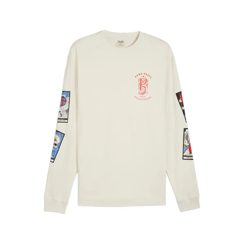 In Your Cards Crew Neck Long Sleeve Pullover Shirt made by Puma