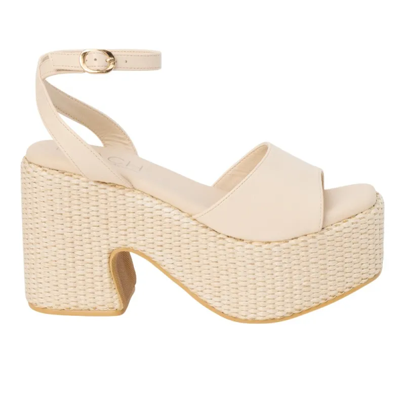 Arden Platform Block Heel Ankle Strap Sandals sold by Shoebacca