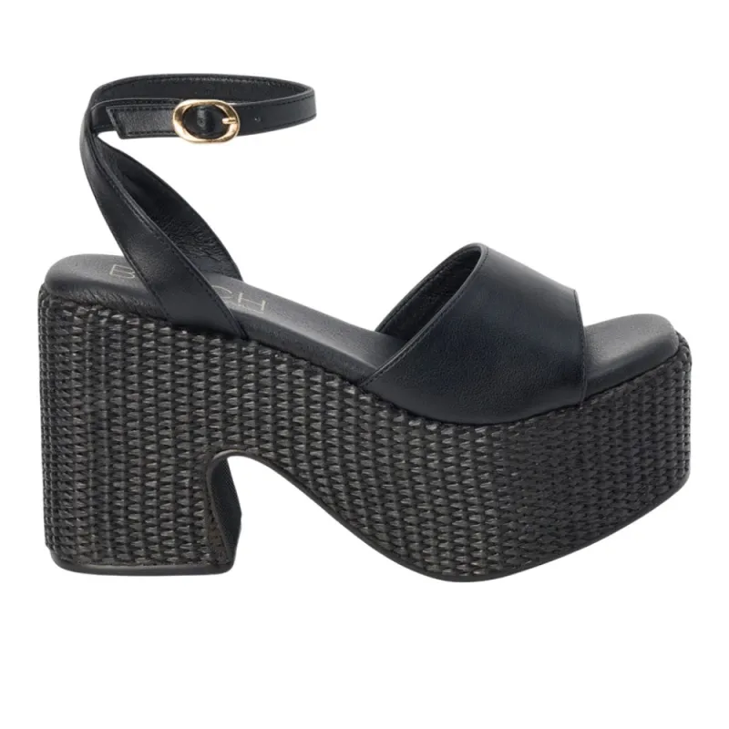 Arden Platform Block Heel Ankle Strap Sandals made by Shoebacca