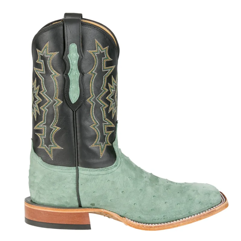 Carlos 11 Inch Sueded Full Quill Ostrich Square Toe Cowboy Boots sold by Shoebacca