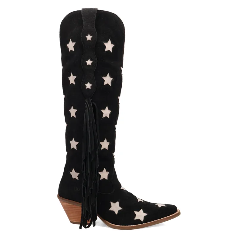 Super Star Fringe Tooled Inlay Snip Toe Cowboy Boots sold by Shoebacca