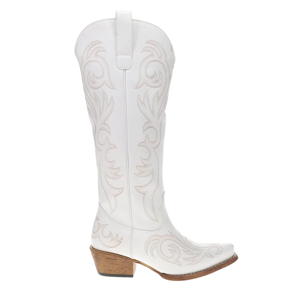 Ryder Embroidered Snip Toe Pull On Cowboy Boots sold by Shoebacca