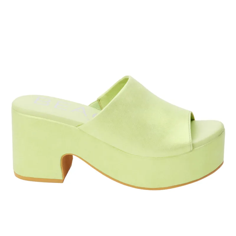 Terry Block Heel Platform Sandals made by Shoebacca