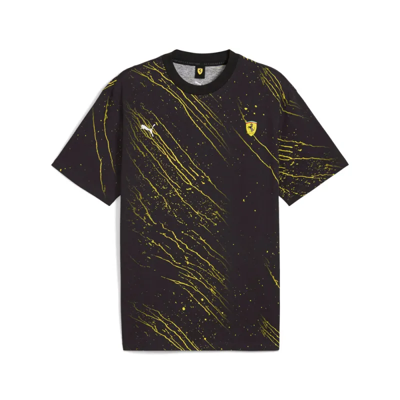 Scuderia Ferrari Race Color Graphic Crew Neck Short Sleeve T-Shirt made by Puma