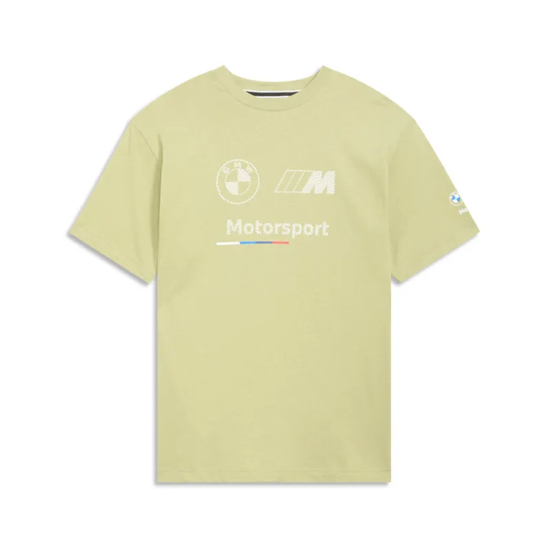 BMW M Motorsport Logo Stripe Crew Neck Short Sleeve T-Shirt made by Puma