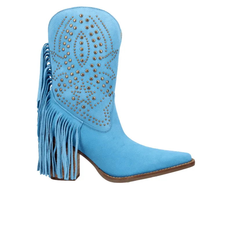 Star Power Suede Leather Booties sold by Shoebacca