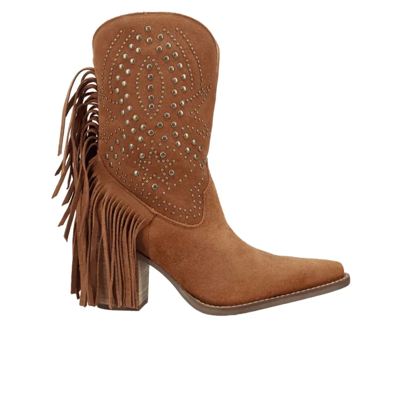 Star Power Suede Leather Booties sold by Shoebacca