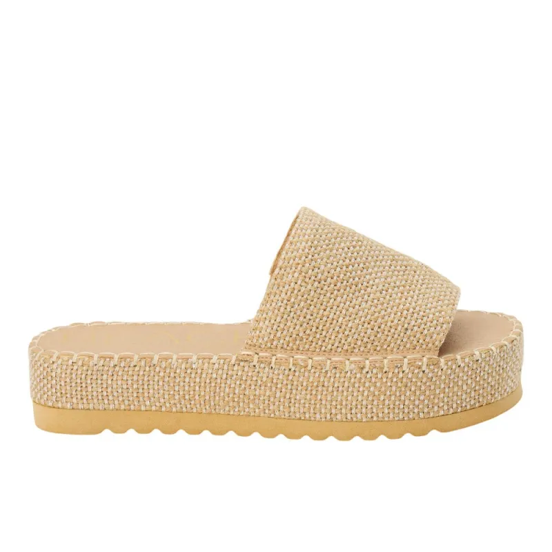 Del Mar Platform Slide Sandals made by Shoebacca