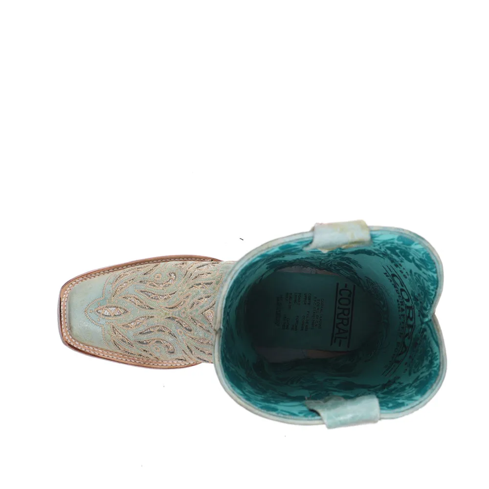 Glitter Inlay Embroidered Square Toe Cowboy Boots sold by Shoebacca product image thumbnail 4